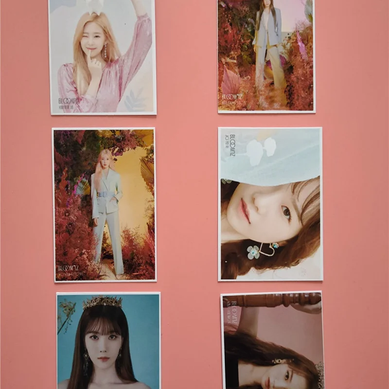16 шт./компл. KPOP IZONE девушки команда альбом Блум* из фото карты ПВХ карты самодельные ломо карты фотокарты