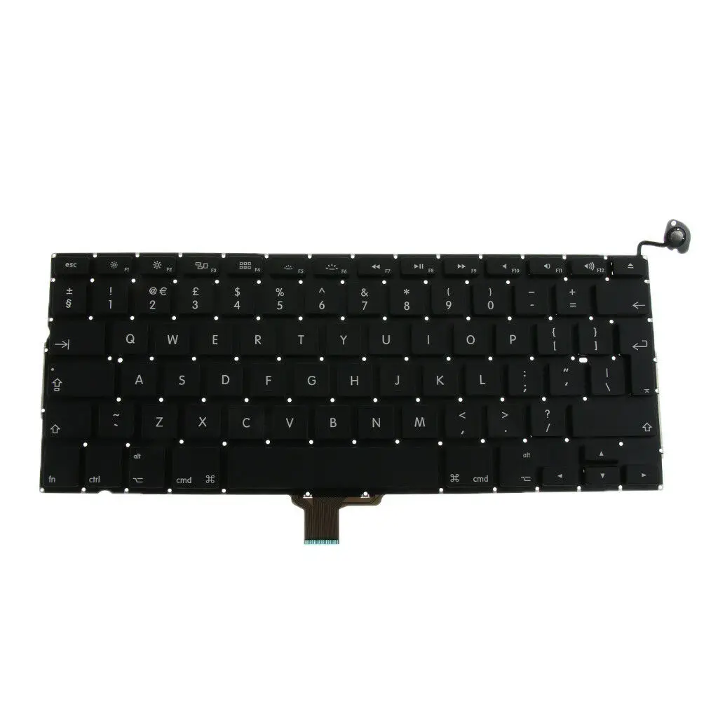 Ноутбук британский английский Замена клавиатуры для Apple MacBook Pro 1" A1278 2009-2012