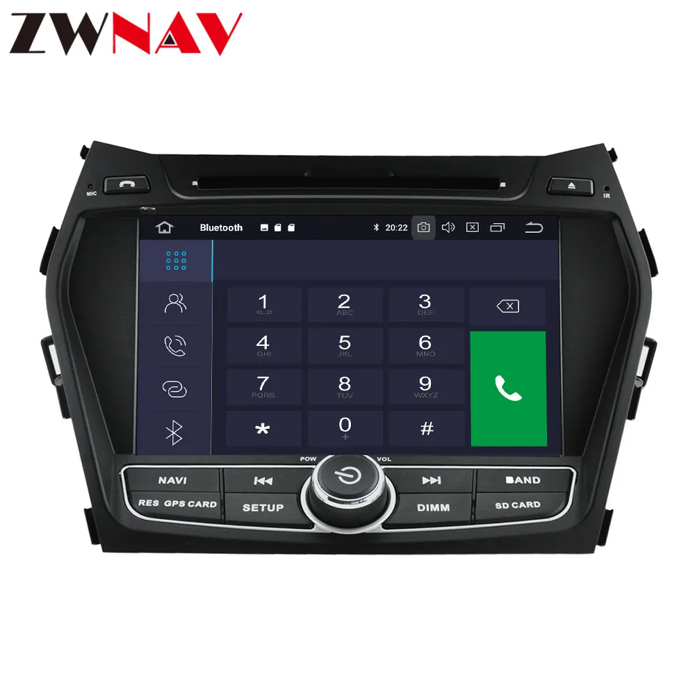 DSP android 9,1 автомобильный dvd мультимедийный плеер для hyundai IX45 Santa fe 2013 GPS для автомобиля, стерео навигация автомобильное радио магнитофон