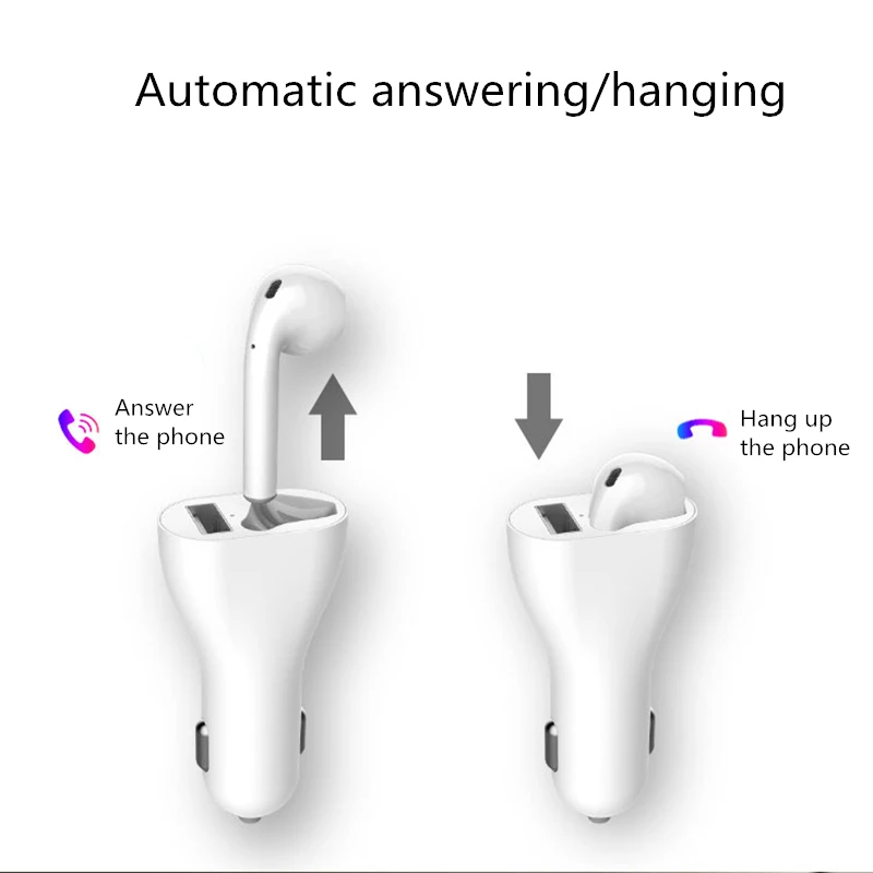 Bluetooth автомобильный комплект Автомобильное зарядное устройство Портативный USB быстрая зарядка громкой связи автоматическое подключение Беспроводное зарядное устройство громкий динамик