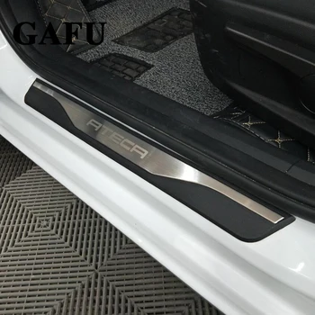 

Car styling For SEAT ATECA FR X-Perience Door Sill Scuff Plate Guards Door Sills Protector Accessories