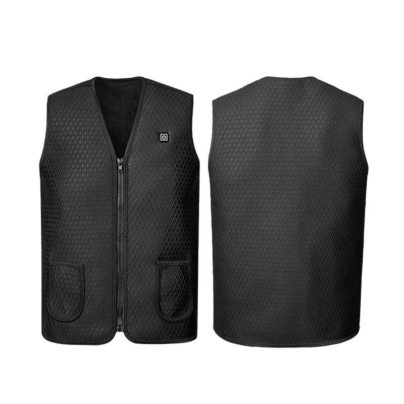 Men Women Outdoor USB Infrared Heating Vest Jacket Winter Flexible Electric Thermal Clothing Waistcoat Fishing Hiking Dropship
