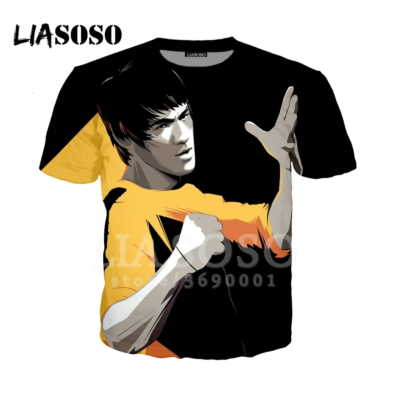 

Bruce Lee t shirts 3d print fashion summer men harajuku funny cool tee Unisex streetwear hip hop pullover quality tracksuit top