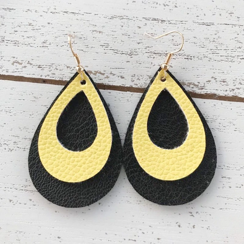 Новинка! Мы можем изготовить кожаные серьги в виде соколиного глаза, двухслойные серьги-капли из искусственной кожи, серьги в полоску