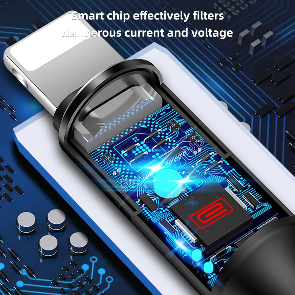 FDBRO 3 в 1 USB кабель для iPhone X 8 7 6 кабель Micro usb type C кабель для samsung S9 S8 1 м кабель для быстрой зарядки