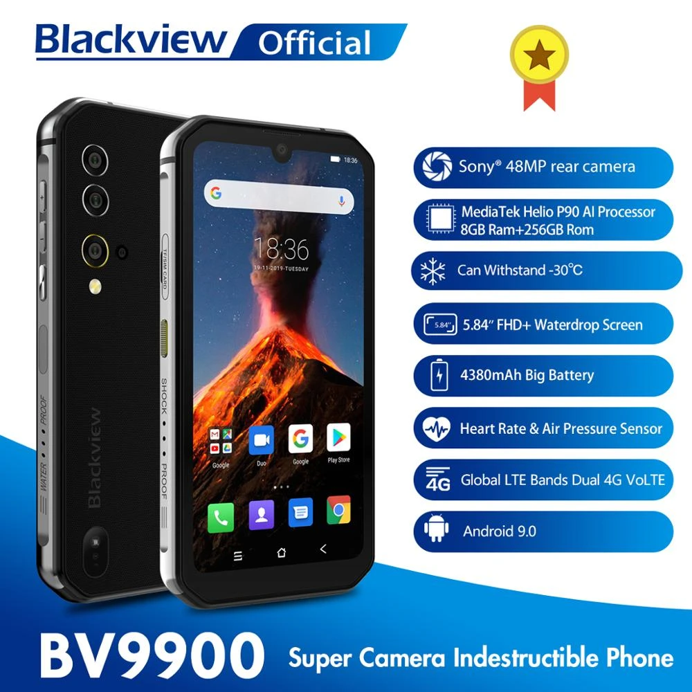Blackview Bv9900 Helio P90 Octa Core 8gb+256gb Ip68 Rugged Mobile Phone ...