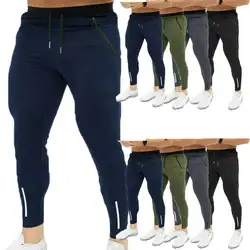 2019 новейшие мужские повседневные Фитнес-тренировки, облегающий спортивный костюм, обтягивающие штаны, брюки, спортивные штаны, спортивные