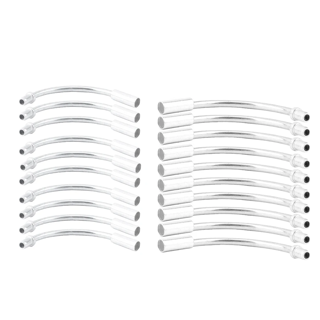 20pcs Bike Bicycle V-Brake Cable Noodle Leading Pipe with Lubricant PE Liner 90/110 Degree