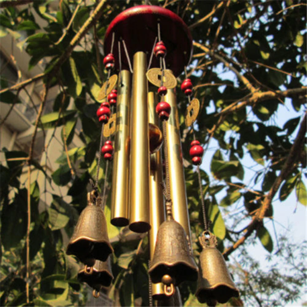 Large Wind Chimes Bells Copper Tubes Outdoor Yard Garden Home Decorate Ornament 