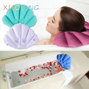 

XIAOLANG 2020 Spa Bath Pillow Luxury Bath support Pillow Shell Inflatable Pillows Cushion NEW