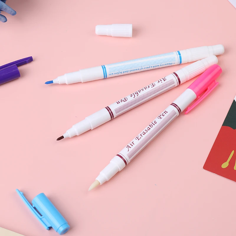 LMDZ Double Head Erasable Marking Pen Water Soluble Washable Marker Tool for Cross-Stitch Sewing Quilting Embroidery Dressmaking