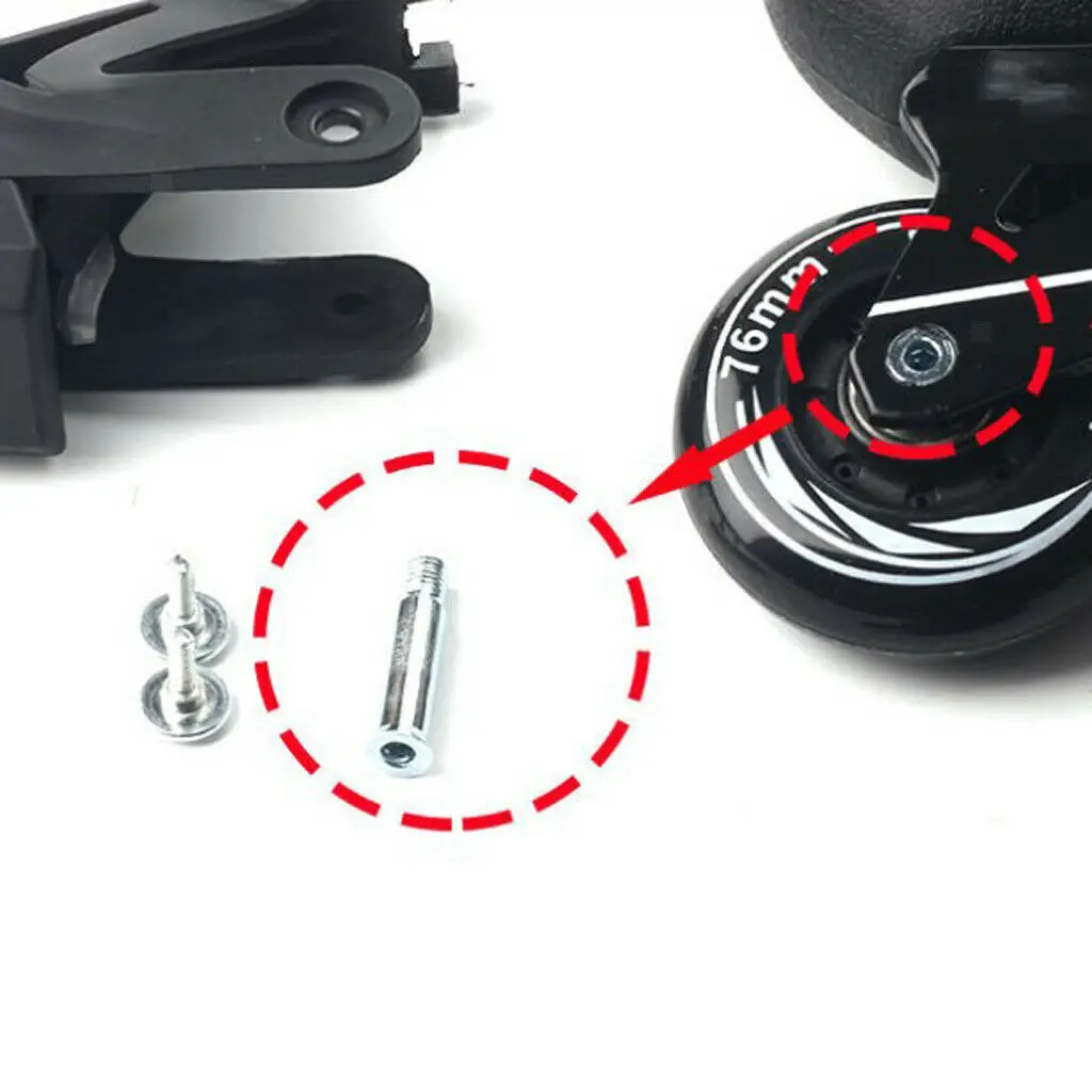 Universal Rubber Roller Skates Brakes Pads Brake Blade Accessories Black