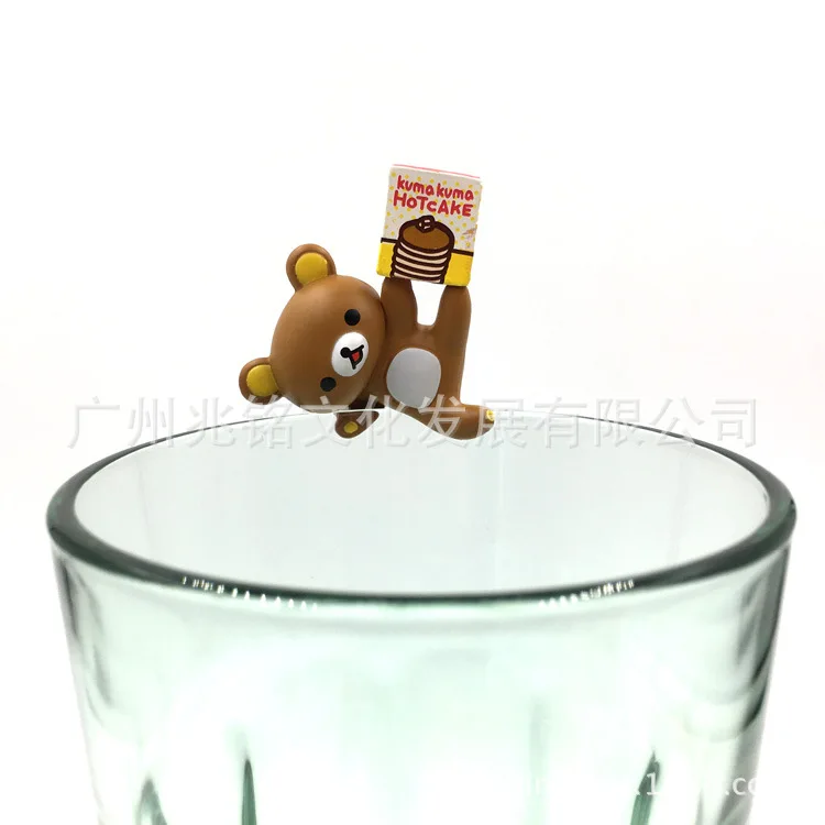 Odd Tan легко фигурка медведя рилаккума чашка изолятор набор 5-Cup повесить чай друзья Гараж Комплект капсула игрушка