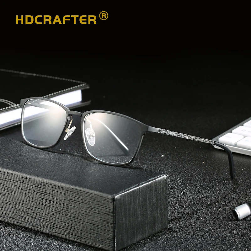 Оправа для очков HDCRAFTER мужская из сплава Ультралегкая квадратная оптическая
