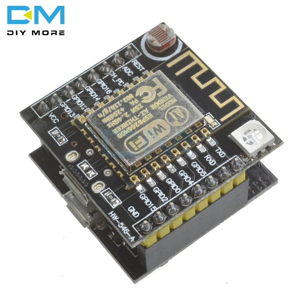 ESP8266 ESP 12F серийная плата разработки Wi Fi Witty Cloud фотомодуль MINI NodeMCU для Arduino LDR WS2812