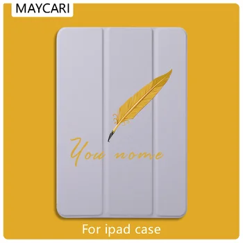 

DIY For iPad Pro 11 Case Feather For Magnetic Ultra Slim Smart Cover Customized For iPad 11 inch Case Support Wireless Charge