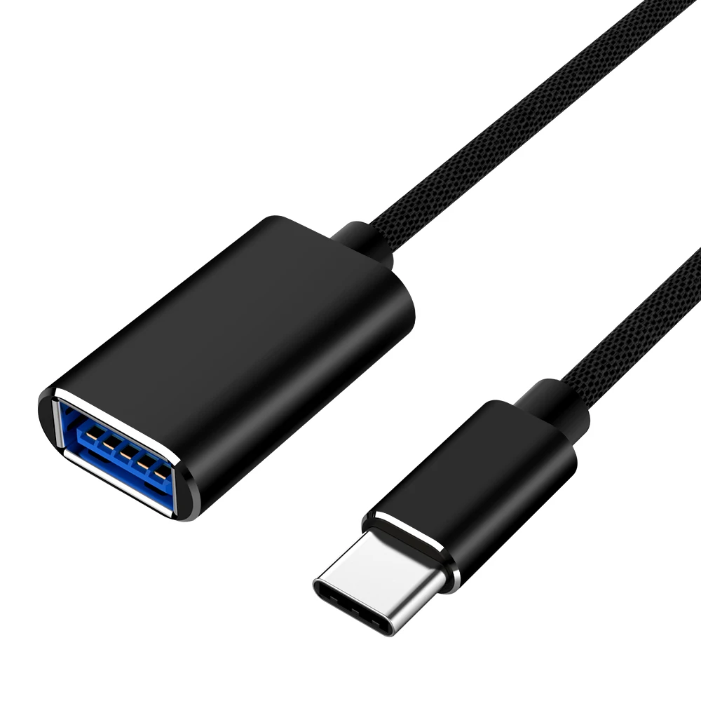 Кабель-адаптер type-C USB 3,0 OTG кабель USB-C штекером для USB3.0 Женский металлический конвертер type-C Синхронизация данных OTG для Xiao mi Samsun mi 8