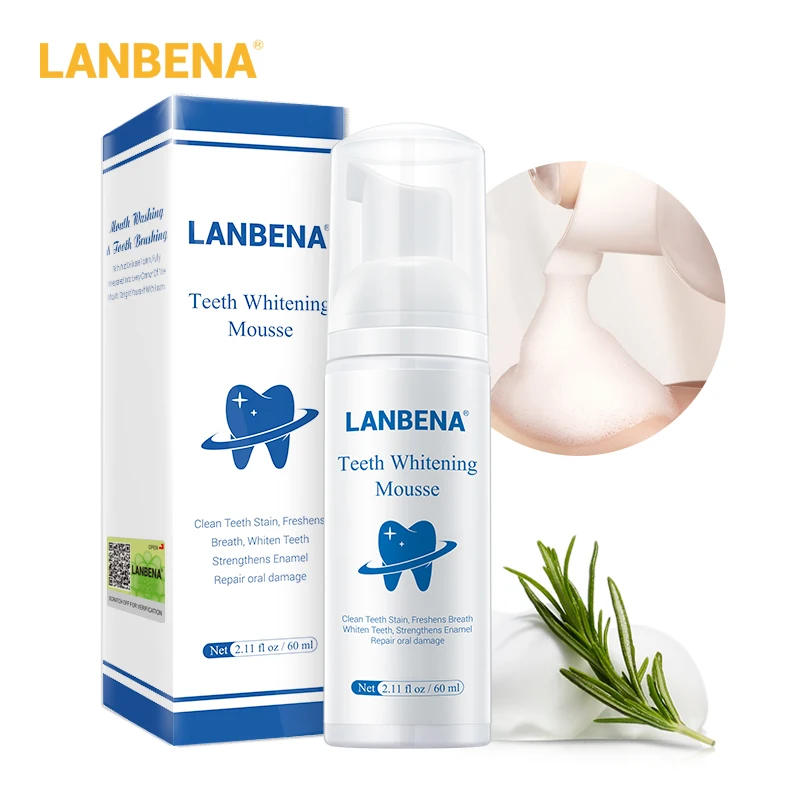 LANBENA отбеливающий мусс для удаления налета и пятен от запаха полости рта Защита