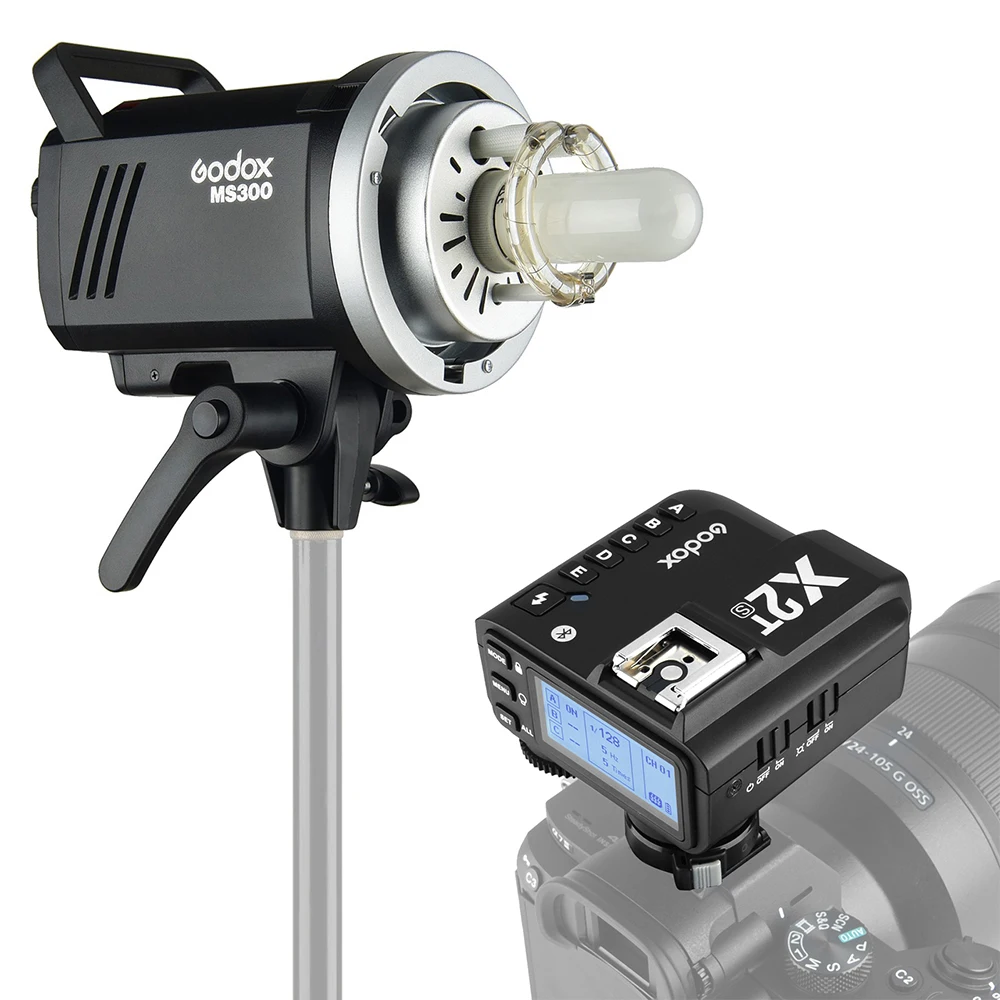 Godox MS300 студийная вспышка стробоскоп свет Monolight 300Ws 5600K 150 Вт лампа Bowens крепление+ X2T-S ttl вспышка триггер для камеры sony