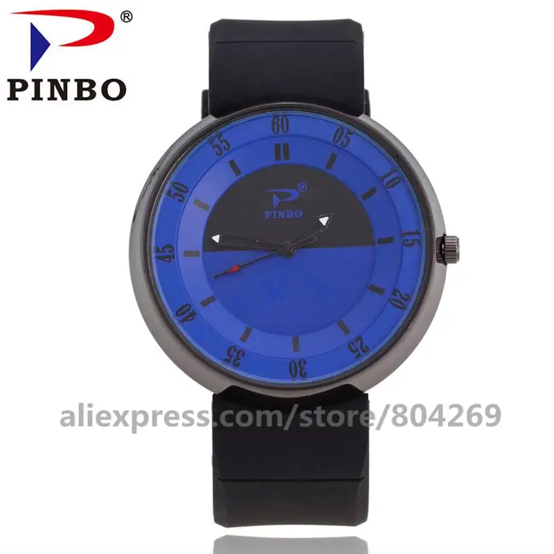 black black blue Модные силиконовые часы Мужские Аналоговые черные кварцевые часы черный Чехол Мужские повседневные наручные часы - Цвет: black black blue
