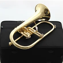 Музыка Fancier клуб профессиональный Япония flugelhorn 8310Z золотой лак с чехол для профессиональных flugelhorn s Bb желтый Латунный Колокольчик