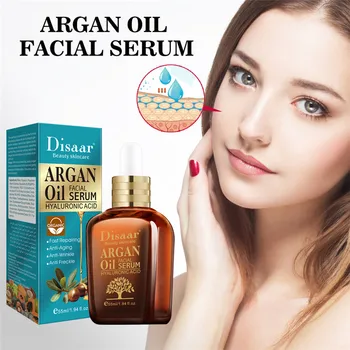 

25/55/100ML Argan Oil Face Serum Shrink Pores Essence Moisturizing Firming Brighten Improve Anti-aging Facial Beauty Care Tool