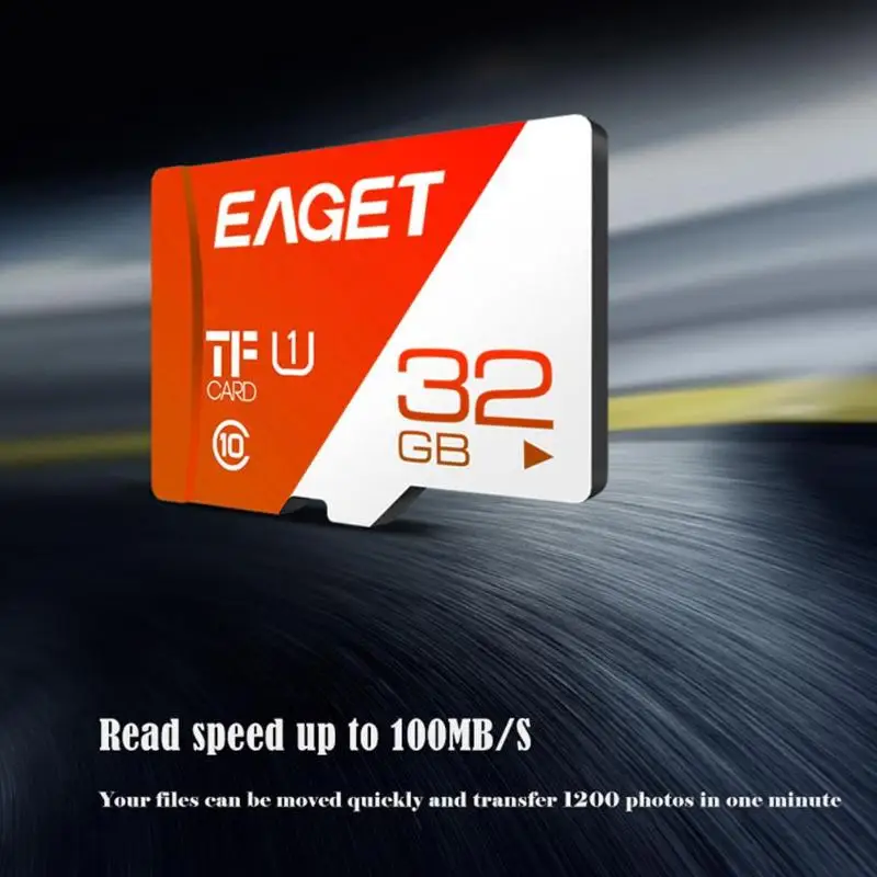 EAGET T1 картой Micro sd объемом 16 Гб оперативной памяти, 32 Гб встроенной памяти, 64 ГБ 100 МБ/с. слот для карт памяти 128 ГБ 256 Class10 UHS-1, мicro sd, TF карта cartao de memoria