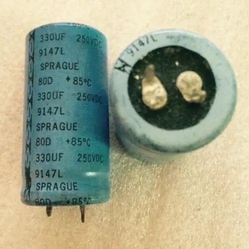 Оригинальный импортный Электронный Конденсатор 80D 250v330uf медный контактный катод