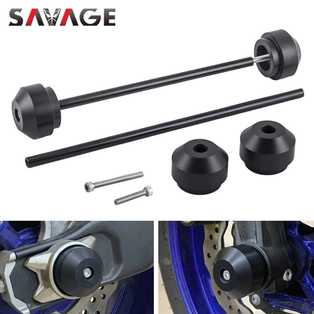 Front Wheel Axle Fork Sliders, Ya-ma-ha MT07 FZ-07 MT07 MT 07 XSR700 2014 - Foto 4