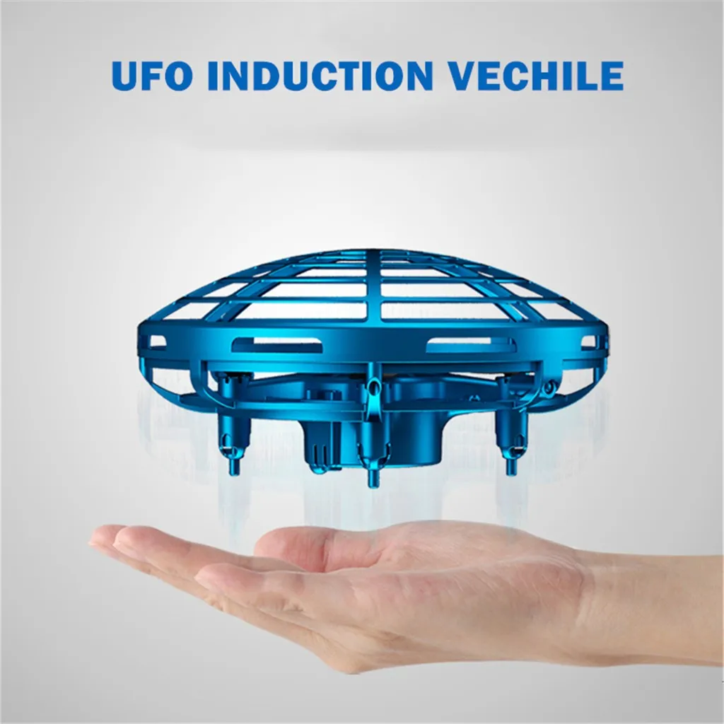 Mini Anticollision Sensor Induction Hand Controlled Altitude Hold Mode Ufo Drone Stranger Things Toys For Children#p5