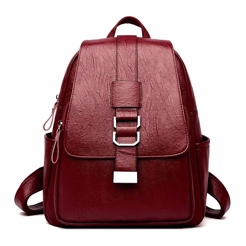 Женские кожаные рюкзаки, высокое качество, Sac A Dos, школьные сумки для девочек, для путешествий, Дамский рюкзак, твердые, большой емкости, рюкзаки для женщин