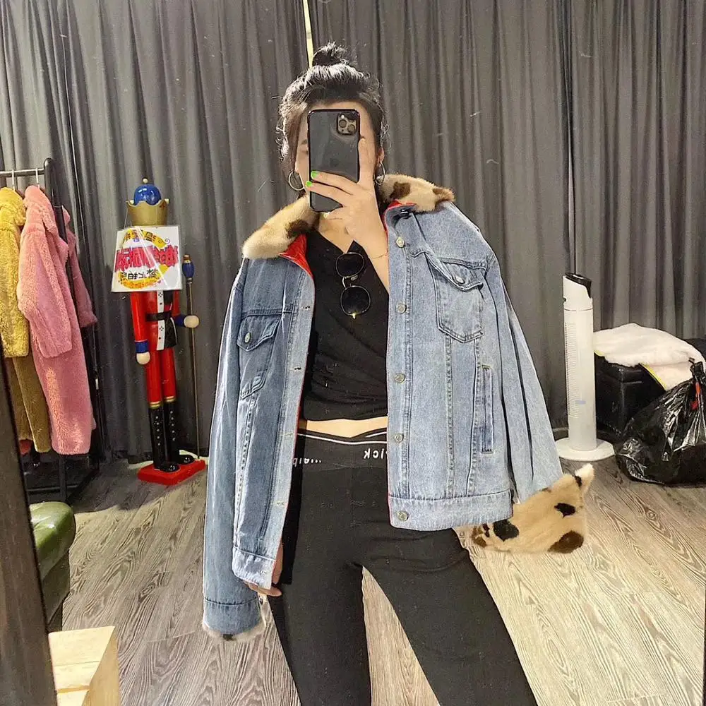 mink denim plus size clothing