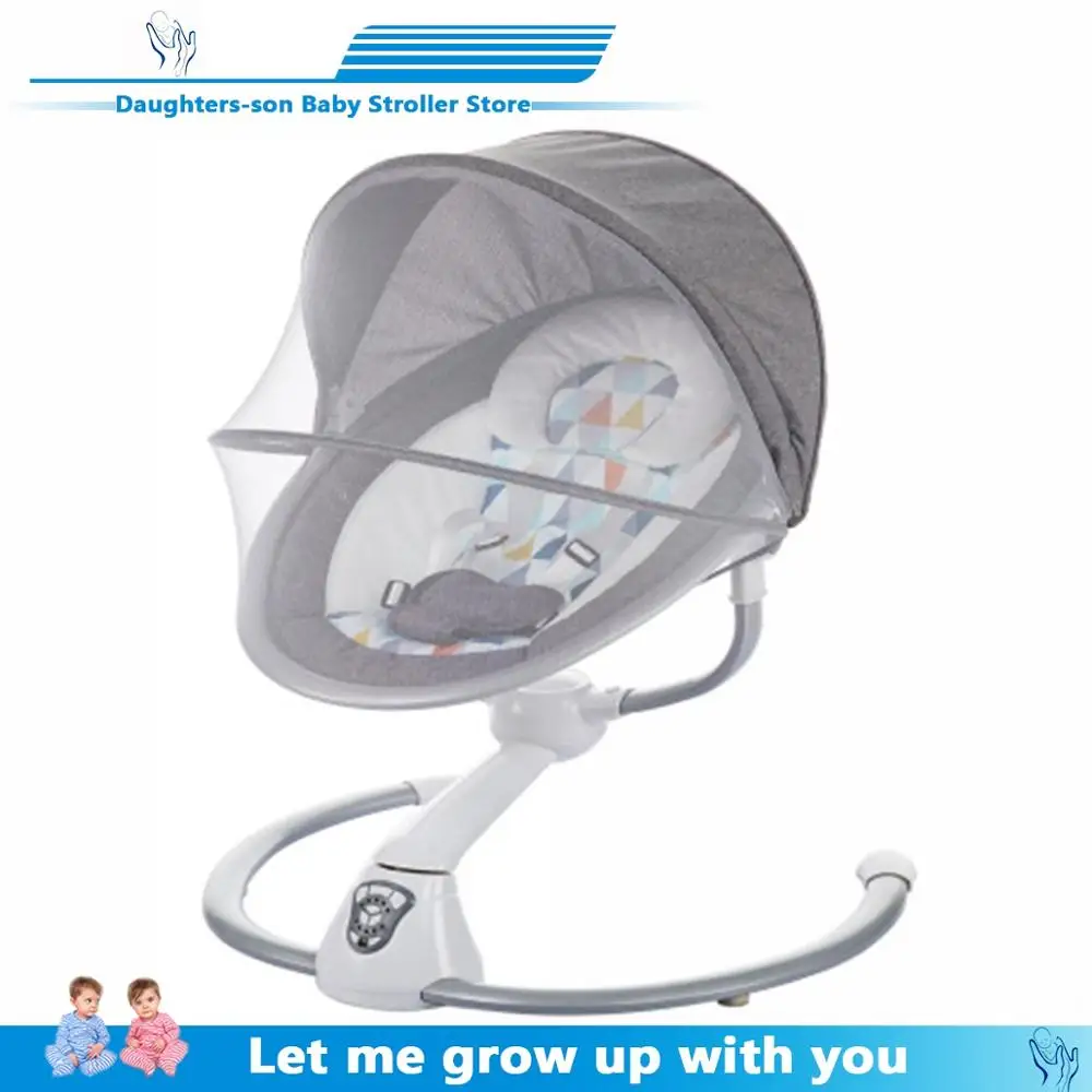 

2020 safety baby rocking chair baby Electric cradle rocking chair soothing the baby's artifact sleeps newborn sleeping rocking