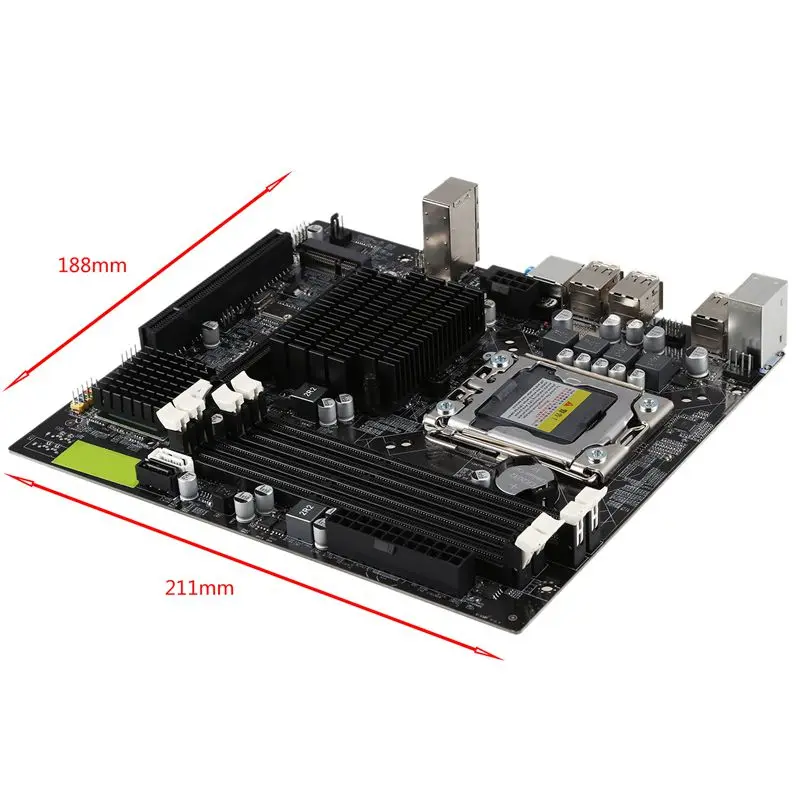 Jia Huayu X58 Desktop Motherboard LGA 1366 DDR3 Computer Mainboard Intel Motherboard 2