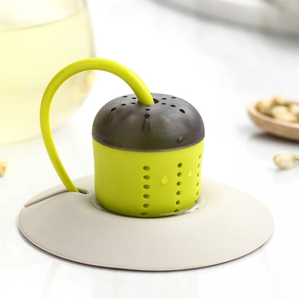 Креативный силиконовый ситечко для заварки чая, мини Чайный фильтр с ручкой, кухонные принадлежности, ситечко для чая