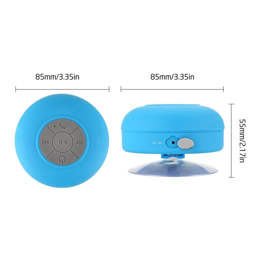 Mini Bluetooth Speaker Portable Waterproof Wireless Handsfree Speakers For Showers Bathroom Pool Car Beach and Outdoor