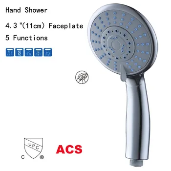 

Hand shower ABS electroplating high-end shower set contains oxygen ultra-thin pressurized water saving shower head