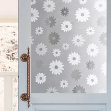 Стеклянная пленка с рисунком подсолнуха, статическая пленка, горячая Распродажа, защита конфиденциальности, многоразовые, многоразовые, для дверей, окон, стола, шкафа, украшения