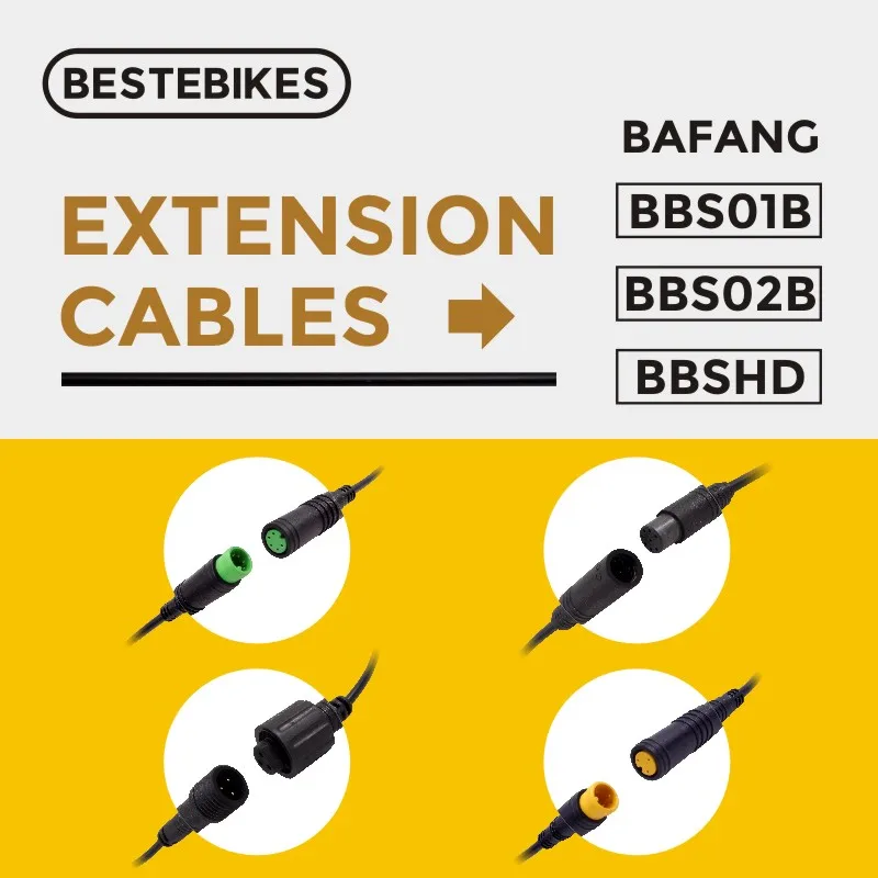 Электрический велосипед дисплей/датчик времени/EB-BUS/3Pin удлинитель для Bafang BBS01 BBS02