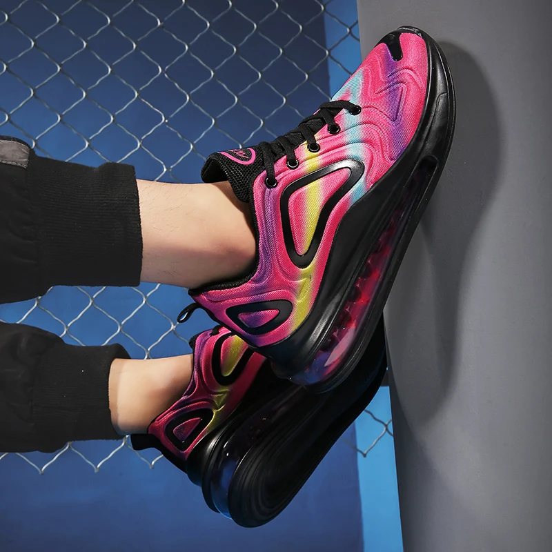 Новинка; мужские кроссовки; Цвет высокотехнологичный; амортизирующий; Flyknit; дышащая удобная мужская повседневная обувь; Модные женские кроссовки; Zapatillas de Hombre