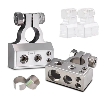 

Battery Terminal Connectors with 2 Clear Covers ,Auto Car Audio Marine Modification