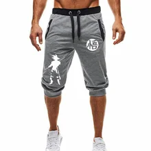 Летние новые мужские шорты, повседневные шорты, модные спортивные штаны с принтом Dragon Ball Goku, спортивные шорты для фитнеса, шорты для бега, M-3XL