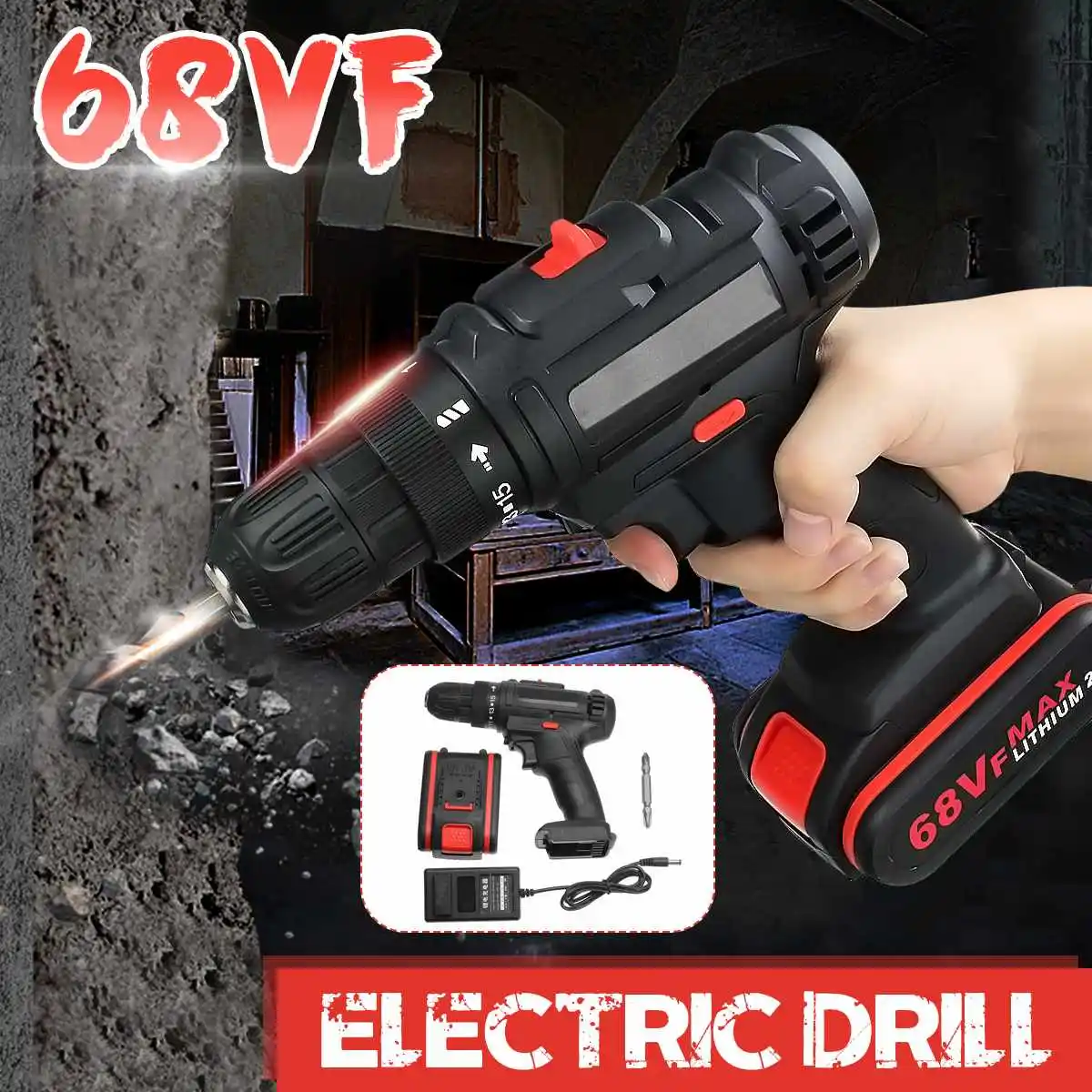 110V 220V Power Tools Electric Mini Drill with 0.3