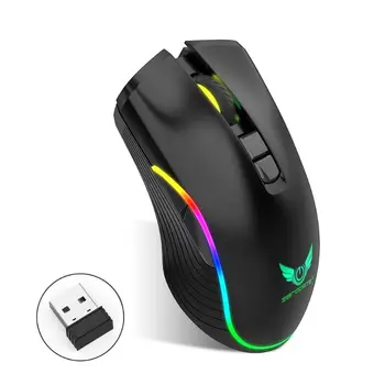 

2.4Ghz Wireless Gaming Mouse 2400DPI Adjustable RGB Optical Mice for Laptop