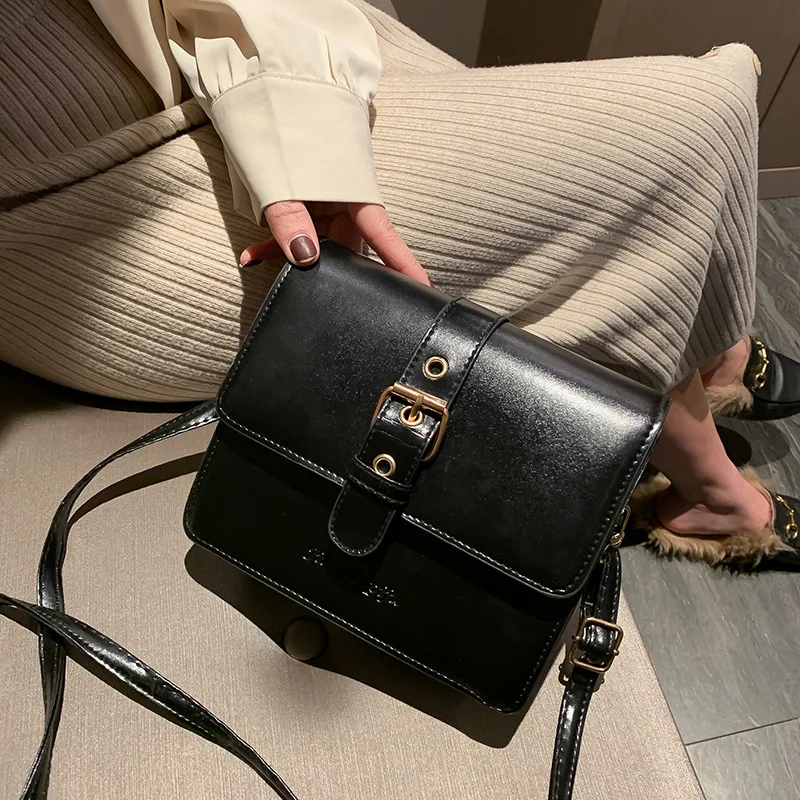 

Trending Simple Square Sling Bag MORI Series Retro WOMEN'S Bag 2020 Autumn New Style Shoulder Bag