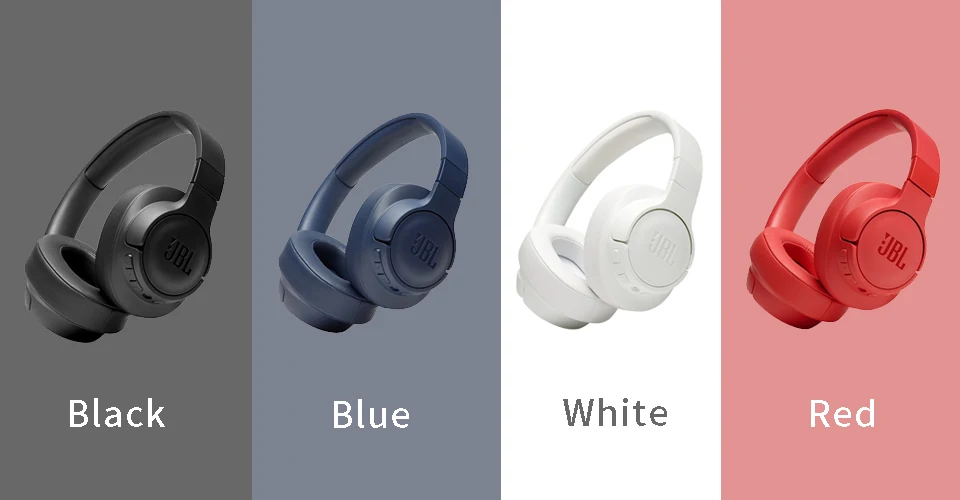 JBL TUNE 750BTNC Wireless Bluetooth Headphones Noise Cancelling Pure Bass T750BTNC Earphone Gaming Sports Gym Headset with Mic