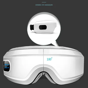 

Portable Health Care Bluetooth Connection Electric Vibration Dark Circle Home Eye Massager Battery Powered Sleep Aid PU Leather