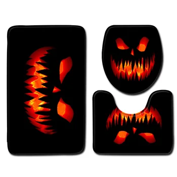 

Halloween Bathroom Mat Bathroom Mat Toilet Three-Piece Set Foam Durable Cover Shower Carpets Bathroom Mat Set