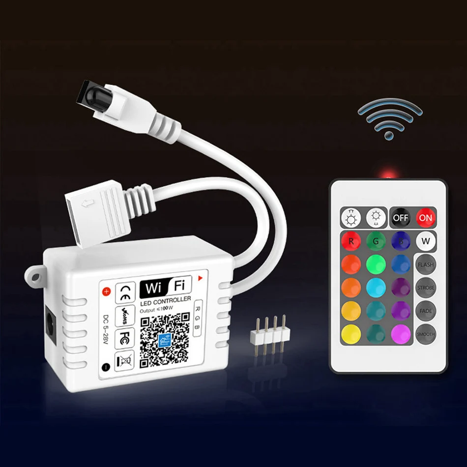 RGB  5050 2835 LED  Ʈѷ, LED Ʈ, IR  , ˷ , DC5V- 24V