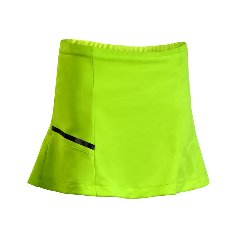 Летняя Спортивная юбка 2 в 1 короткие женские фитнес для бадминтона и настольного тенниса шорты дышащие быстросохнущие юбки шорты для бега - Цвет: Армейский зеленый